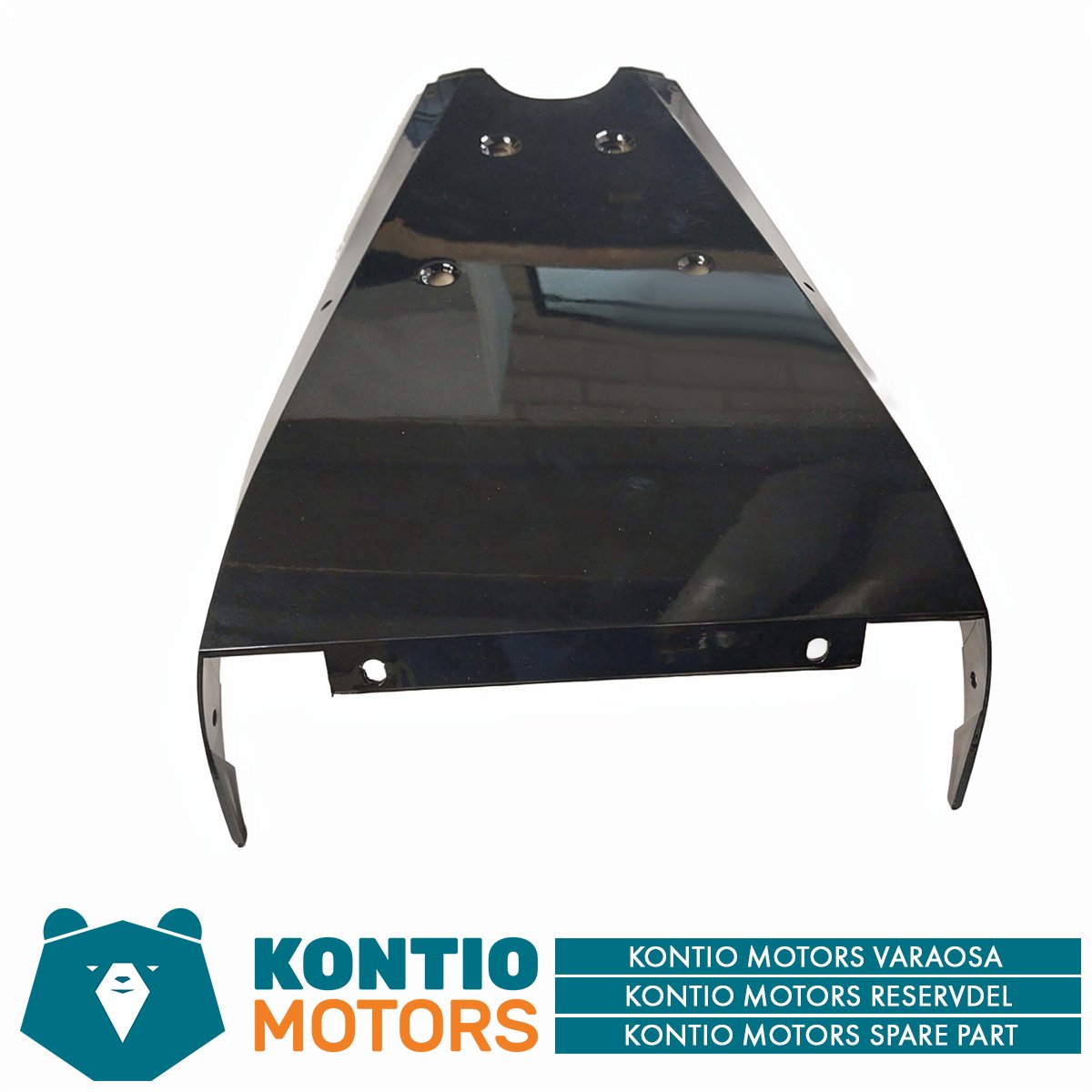 Kontio Motors Kruiser Long Range Style: Jalkatilan etuosan muovisuojus ulkopuolella, musta