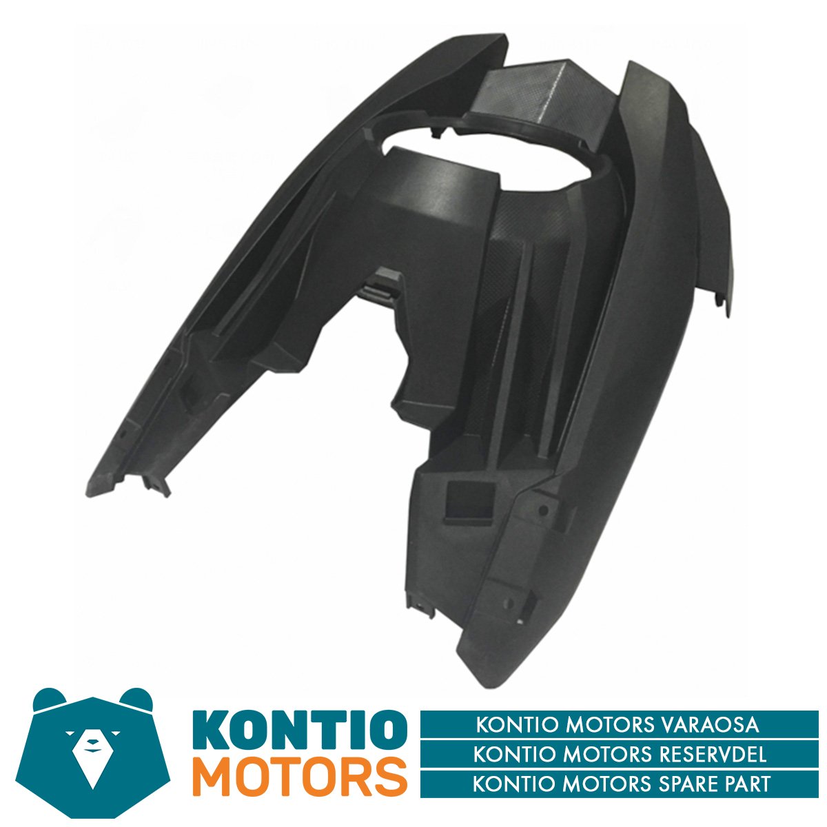 Kontio Motors e-Scooter 2.0: Ajovaloumpion ympärillä oleva muoviosa, musta